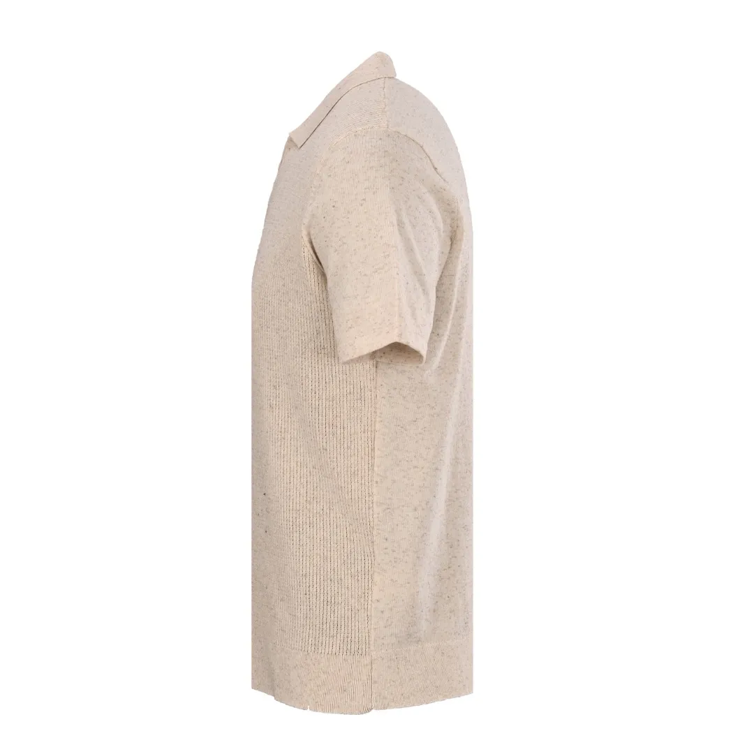 (Higher version) BRUNELLO CUCINELLI BC fake two-piece ribbed knitted lapel short-sleeved POLO shirt. The original version was purchased for 9500. The original material has a golden ratio: 75% linen + 25% cotton blend. It takes into account the Breathable anti-wrinkle of linen and the softness and skin-friendliness of cotton. It solves the pain points of pure linen and cotton being stuffy. It is the best fabric combination in summer. Red stitching details are hidden on the neckline, and the white edge on the inside visually extends it to enhance sophistication; the vertical rib weave enhances the stiffness of the silhouette and keeps it from deforming after long-term wear. The Mi Xing variegated color is made of natural fiber, with low saturation tones suitable for various outfits. Linen is naturally moisture-wicking and sweat-wicking, quickly dissipating hot flashes; cotton fiber has a neutral feel and is comfortable to wear close to the body, making it suitable for hot and humid environments in spring and summer. Color: Gray, Almond Size: M-XXL